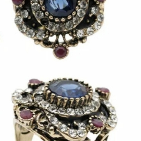 Turkish Vintage Style Exaggerated Ring for Women,Ottoman,ByzantianWeddingGift - Picture 4 of 6